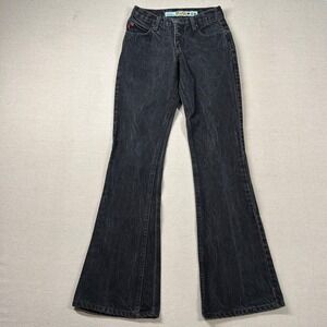Vintage Mudd Jeans Womens 1 Flare Boot Cut Charcoal Wash Bell Bottom‎ 90s Y2K
